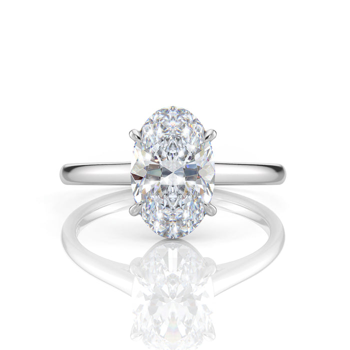 Inel de Logodnă – Diamant de Laborator Oval Simplicity
