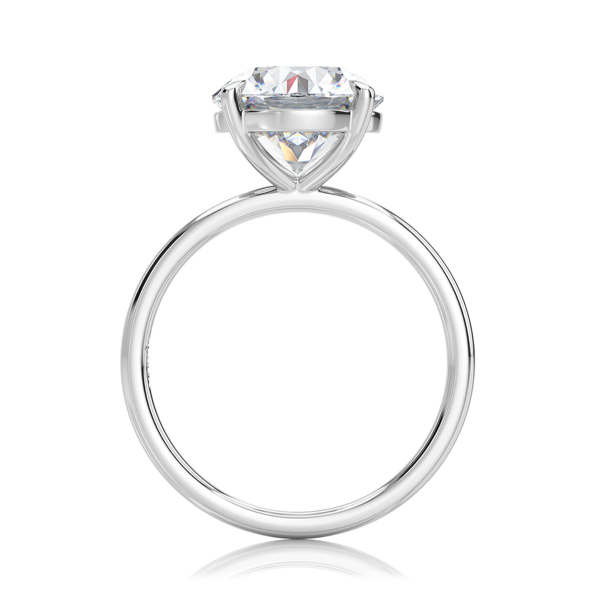 Inel de Logodnă – Diamant de Laborator Rotund Simplicity