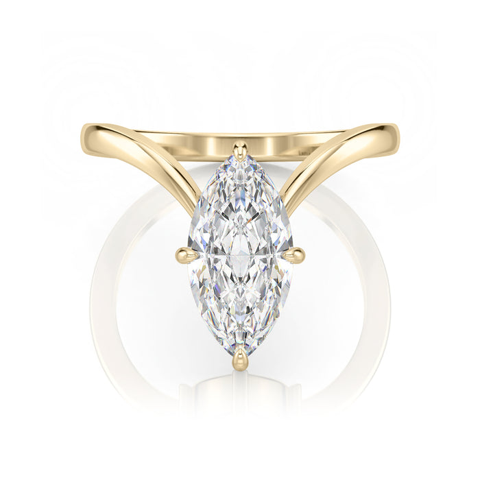 Inel de Logodnă – Moissanite Marquise Vivienne