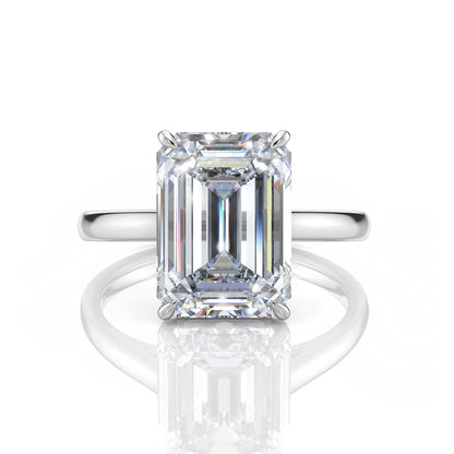 Inel de Logodnă – Diamant de Laborator Emerald Simplicity