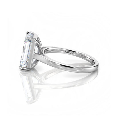 Inel de Logodnă – Diamant de Laborator Emerald Simplicity