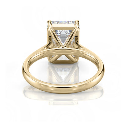 Inel de Logodnă – Moissanite Emerald Simplicity