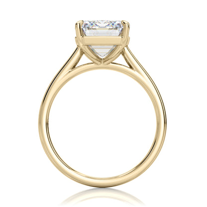 Inel de Logodnă – Moissanite Emerald Simplicity