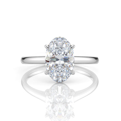 Inel de Logodnă – Diamant de Laborator Oval Simplicity