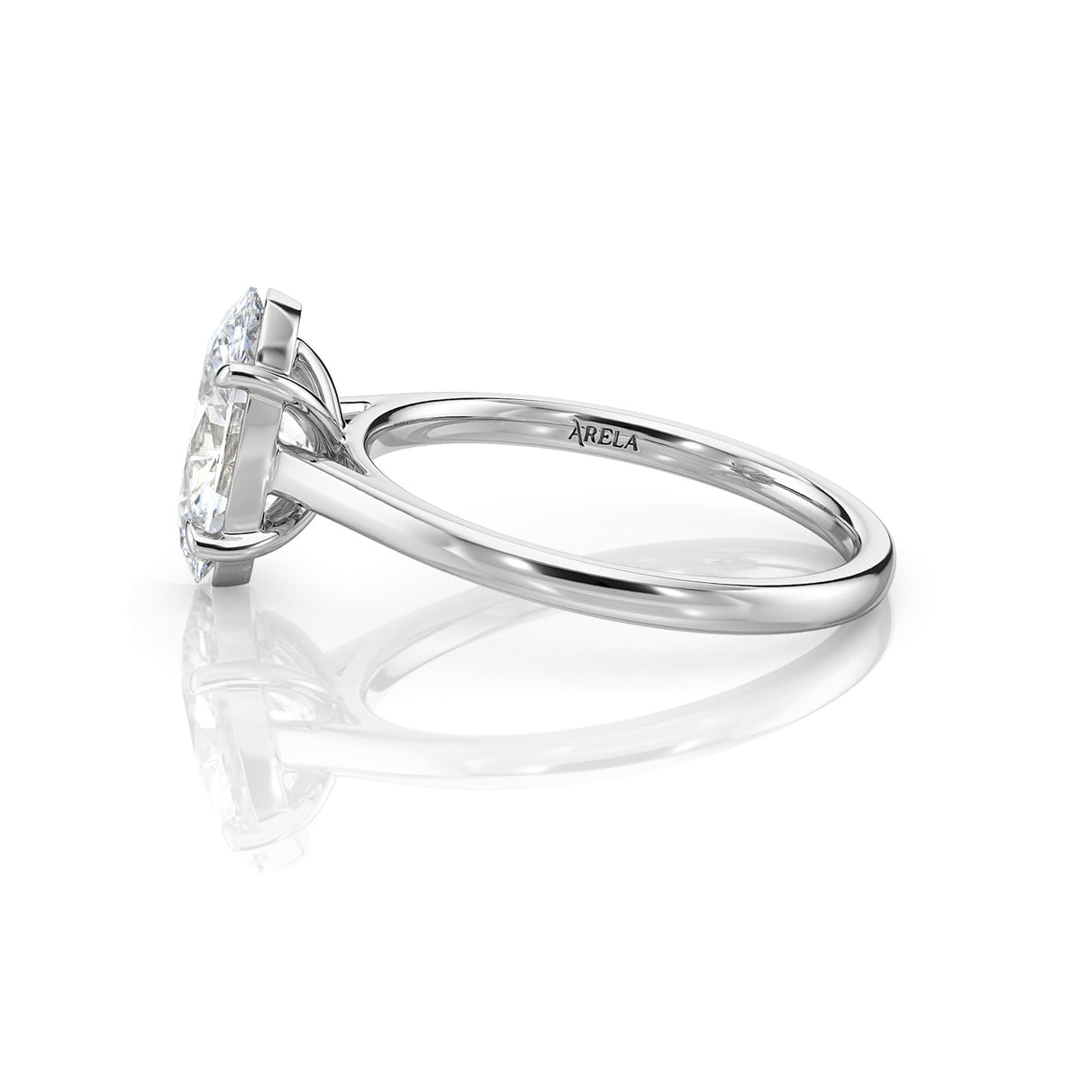 Inel de Logodnă – Diamant de Laborator Oval Simplicity