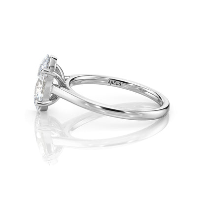 Inel de Logodnă – Diamant de Laborator Oval Simplicity
