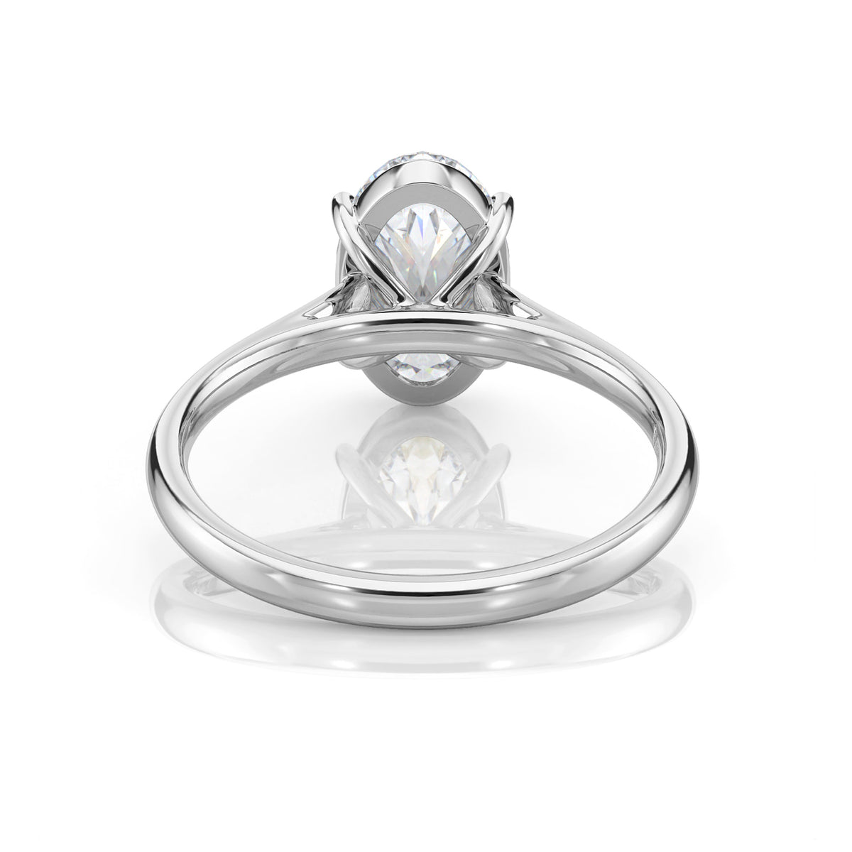 Inel de Logodnă – Diamant de Laborator Oval Simplicity