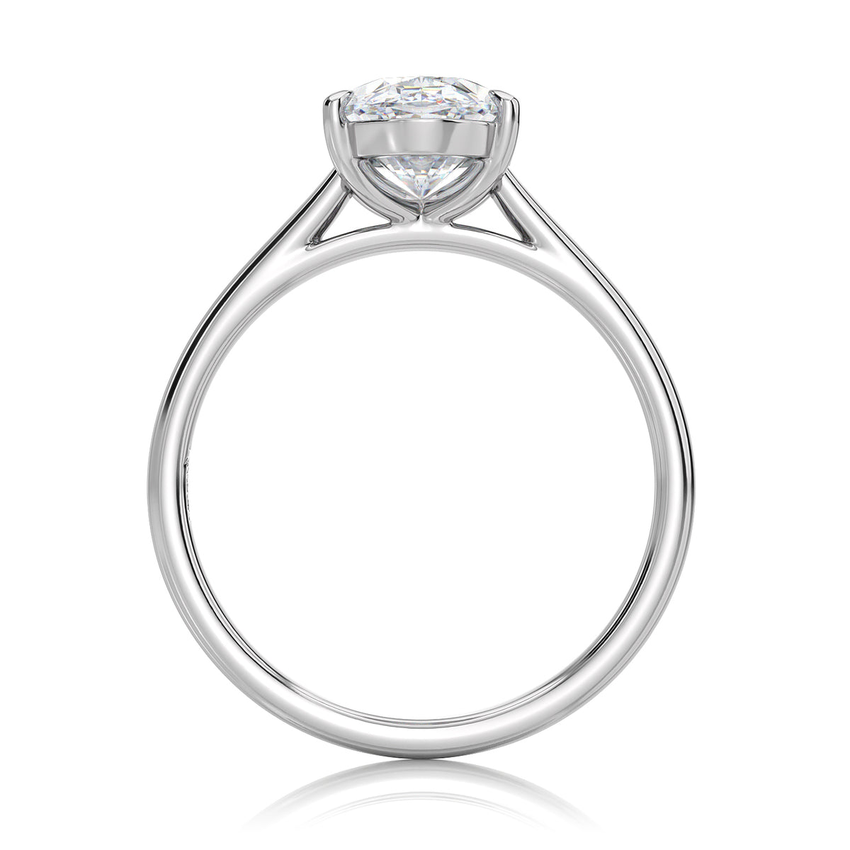 Inel de Logodnă – Diamant de Laborator Oval Simplicity