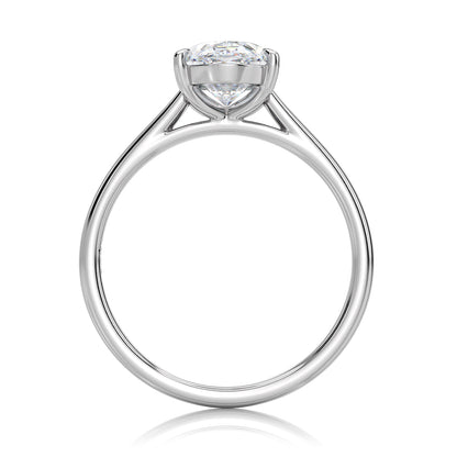 Inel de Logodnă – Diamant de Laborator Oval Simplicity
