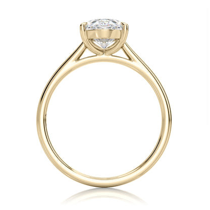 Inel de Logodnă – Moissanite Oval Simplicity