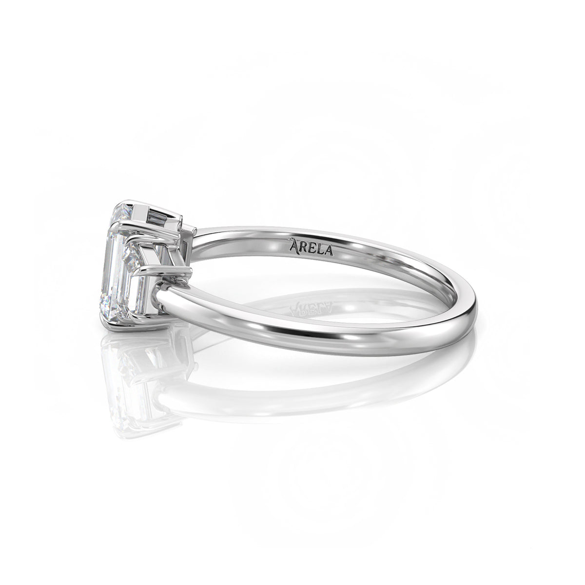 Inel de Logodnă – Diamant de Laborator Emerald Trilogy