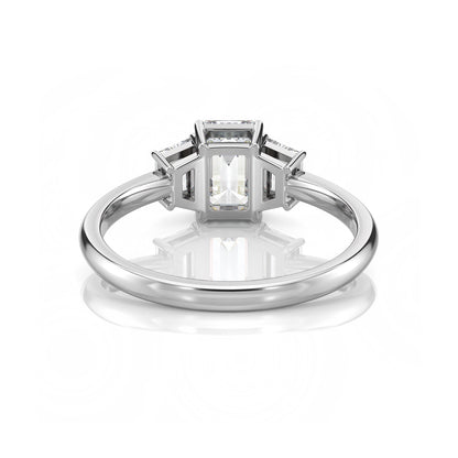 Inel de Logodnă – Diamant de Laborator Emerald Trilogy