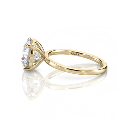 Inel de Logodnă – Moissanite Rotund Simplicity