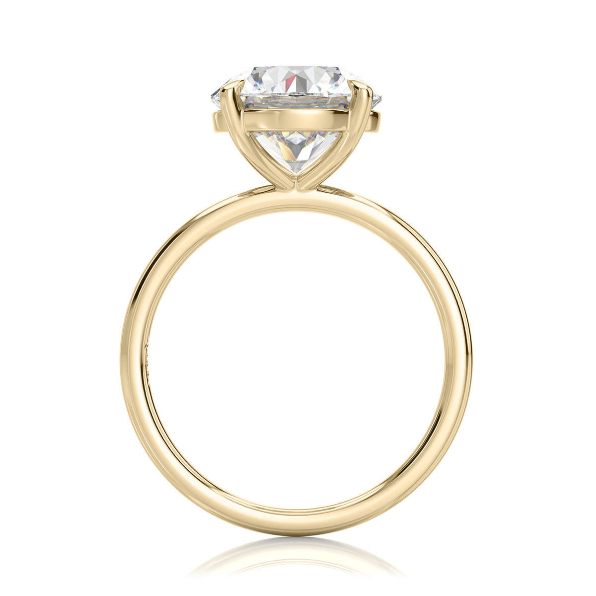 Inel de Logodnă – Moissanite Rotund Simplicity