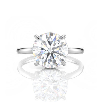 Inel de Logodnă – Diamant de Laborator Rotund Hidden Halo