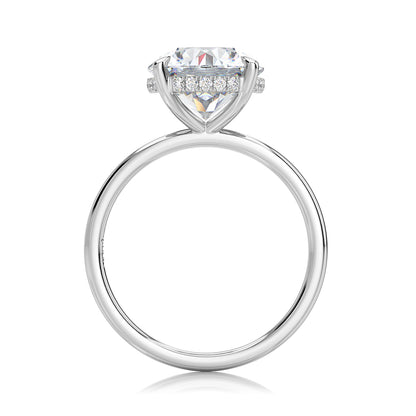 Inel de Logodnă – Diamant de Laborator Rotund Hidden Halo