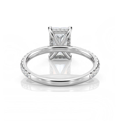 Inel de Logodnă – Diamant de Laborator Radiant Pave