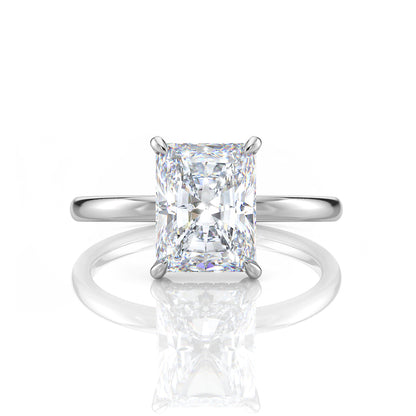 Inel de Logodnă – Diamant de Laborator Radiant Hidden Halo