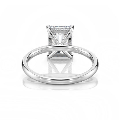 Inel de Logodnă – Diamant de Laborator Radiant Hidden Halo