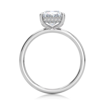 Inel de Logodnă – Diamant de Laborator Radiant Hidden Halo