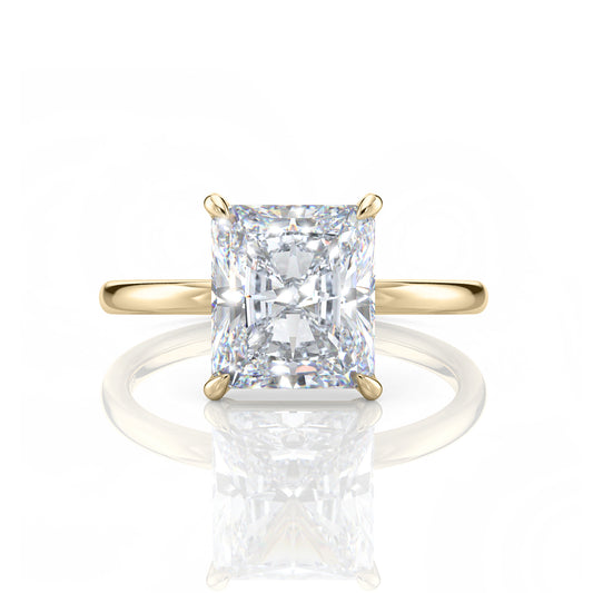 Inel de Logodnă – Moissanite Radiant Simplicity