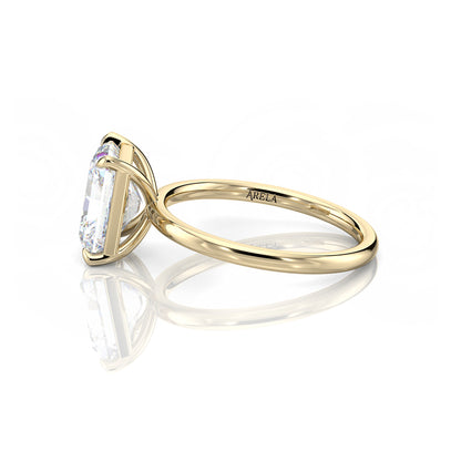Inel de Logodnă – Moissanite Radiant Simplicity
