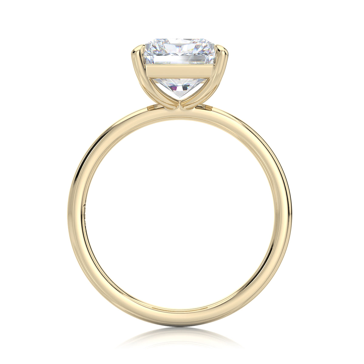 Inel de Logodnă – Moissanite Radiant Simplicity