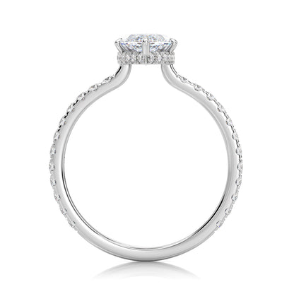 Inel de Logodnă – Diamant de Laborator Marquise Pave