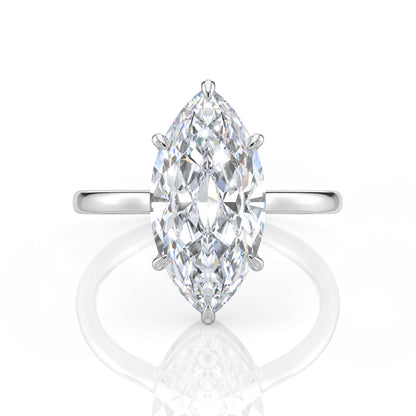 Inel de Logodnă – Diamant de Laborator Marquise Simplicity