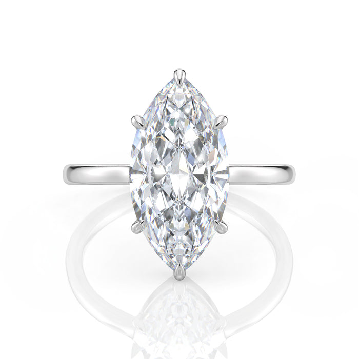 Inel de Logodnă – Diamant de Laborator Marquise Simplicity