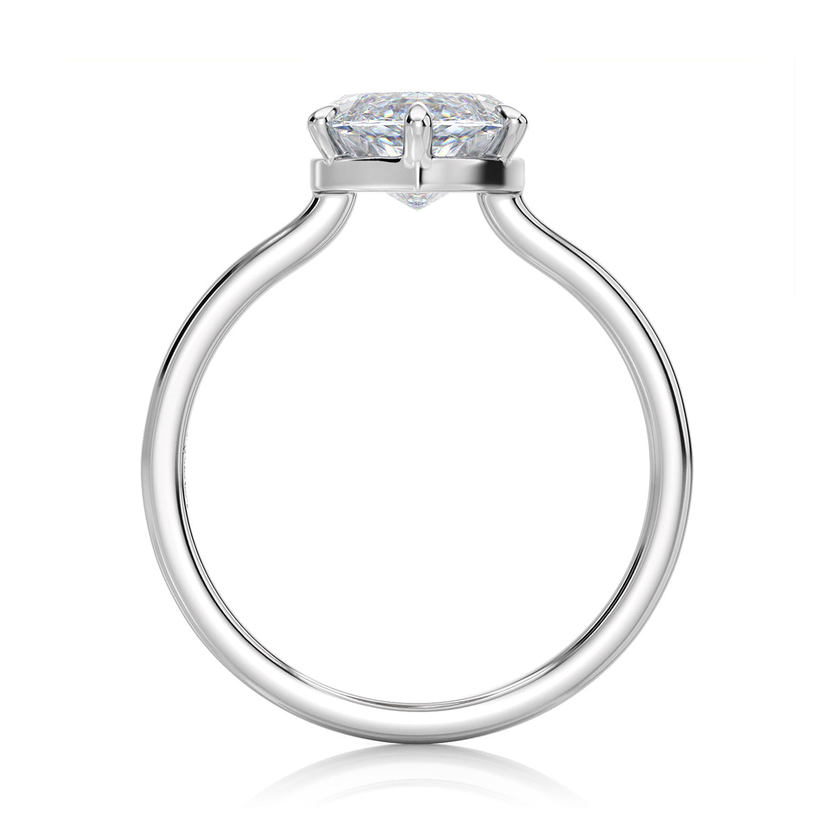 Inel de Logodnă – Diamant de Laborator Marquise Simplicity