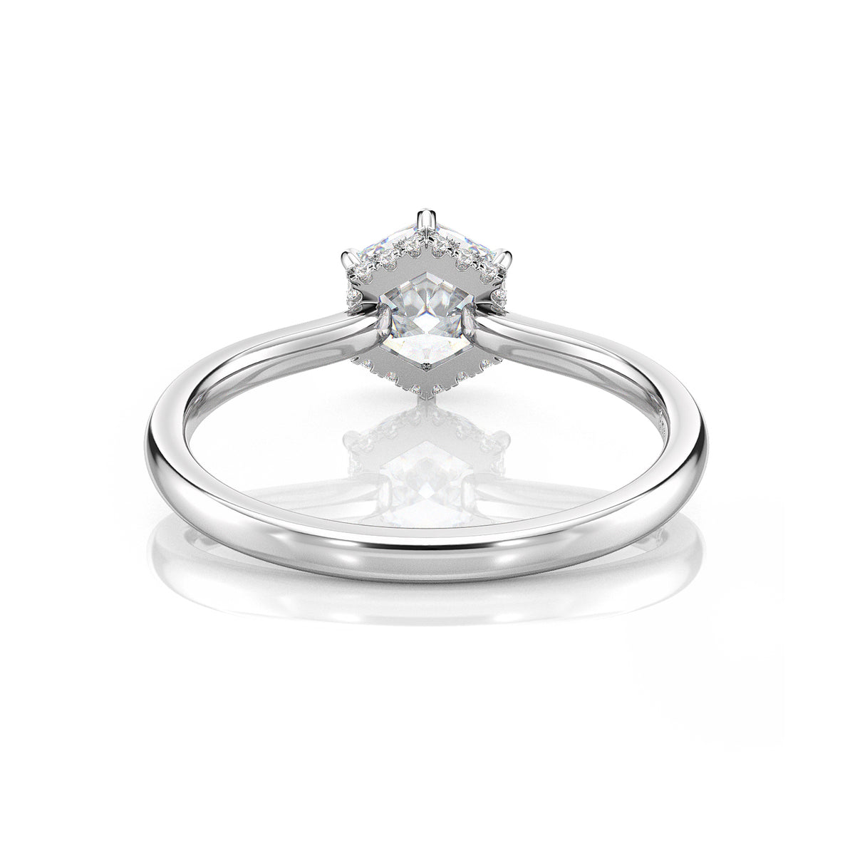 Inel de Logodnă – Diamant de Laborator Hexagon Simplicity