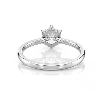 Inel de Logodnă – Diamant de Laborator Hexagon Simplicity
