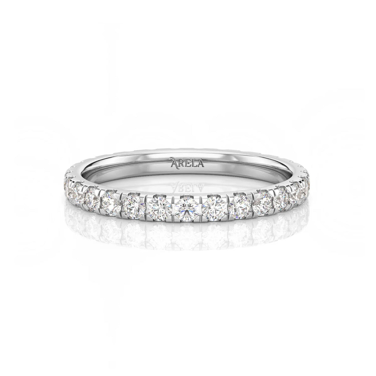 Inel Eternity diamant de laborator aur alb