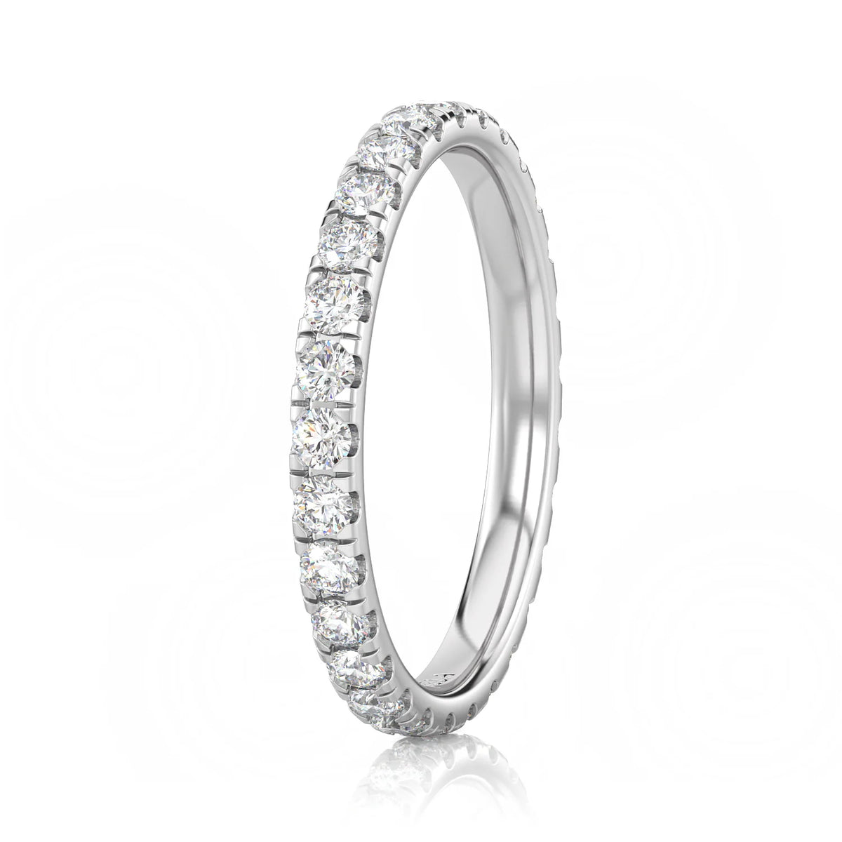 Inel Eternity diamant de laborator aur alb