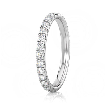 Inel Eternity diamant de laborator aur alb