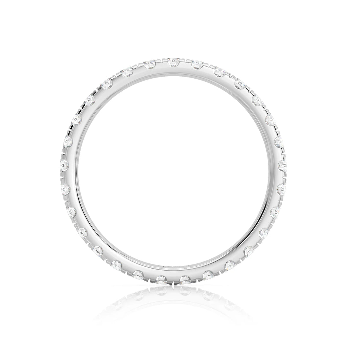 Inel Eternity diamant de laborator aur alb