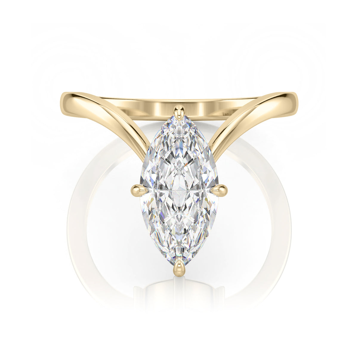 Inel de Logodnă – Moissanite Marquise Vivienne