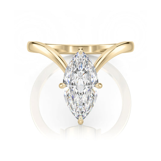 Inel de Logodnă – Moissanite Marquise Vivienne