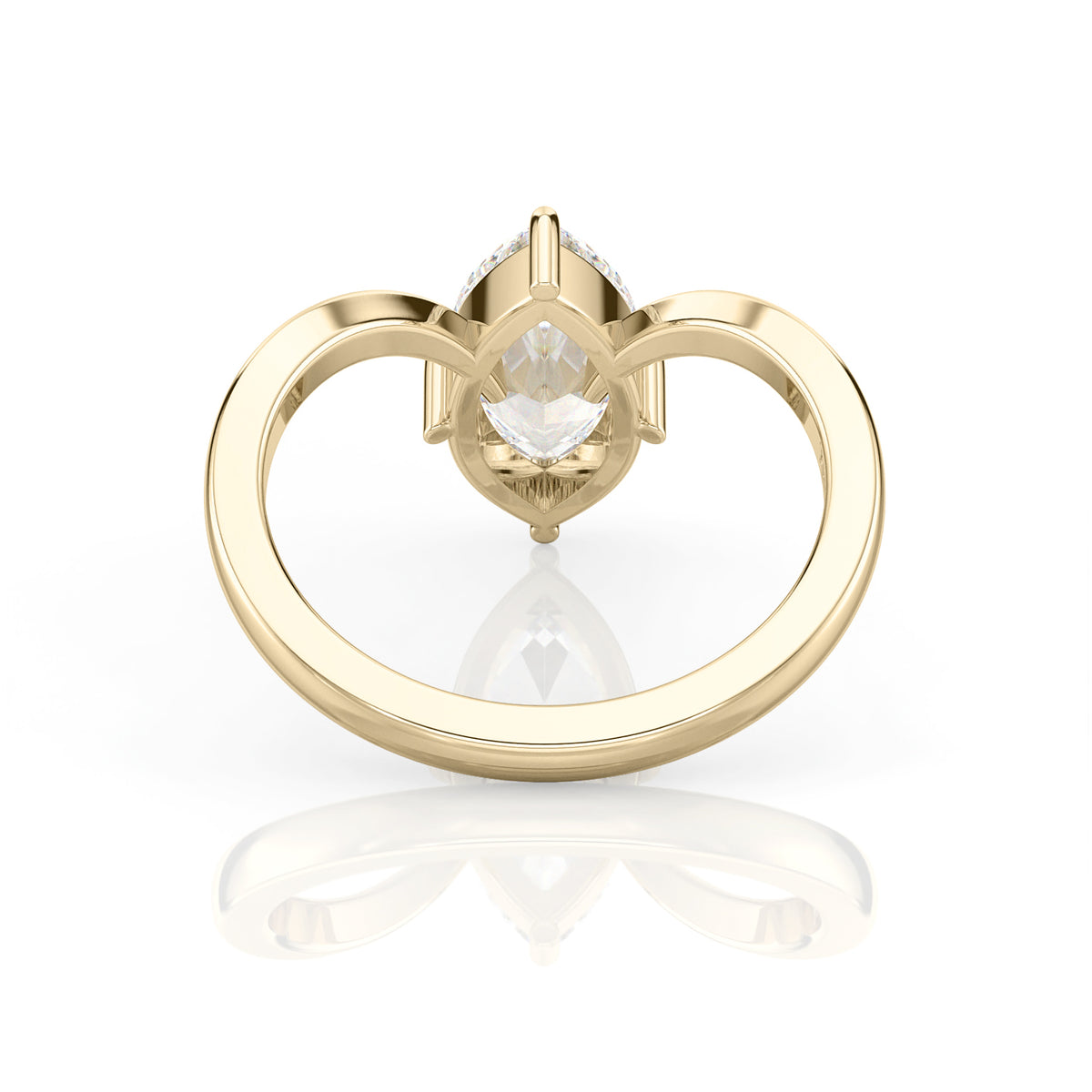 Inel de Logodnă – Moissanite Marquise Vivienne