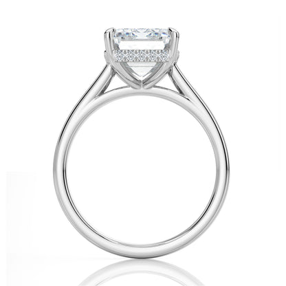 Inel de Logodnă – Diamant de Laborator Emerald Hidden Halo