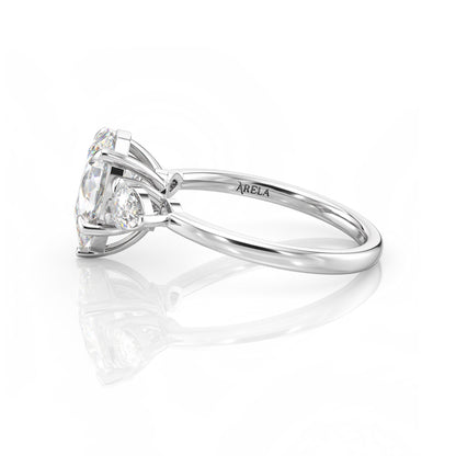 Inel de Logodnă – Diamant de Laborator Pear Trilogy