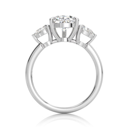 Inel de Logodnă – Diamant de Laborator Pear Trilogy