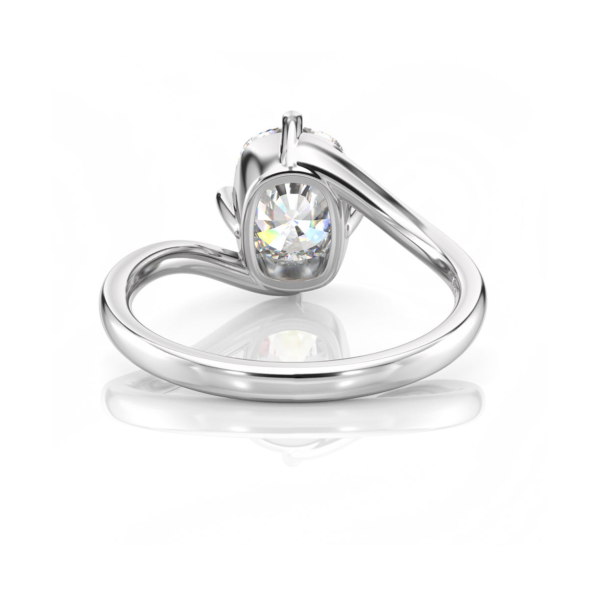 Inel de Logodnă – Diamant de Laborator Elongated Cushion Rapture