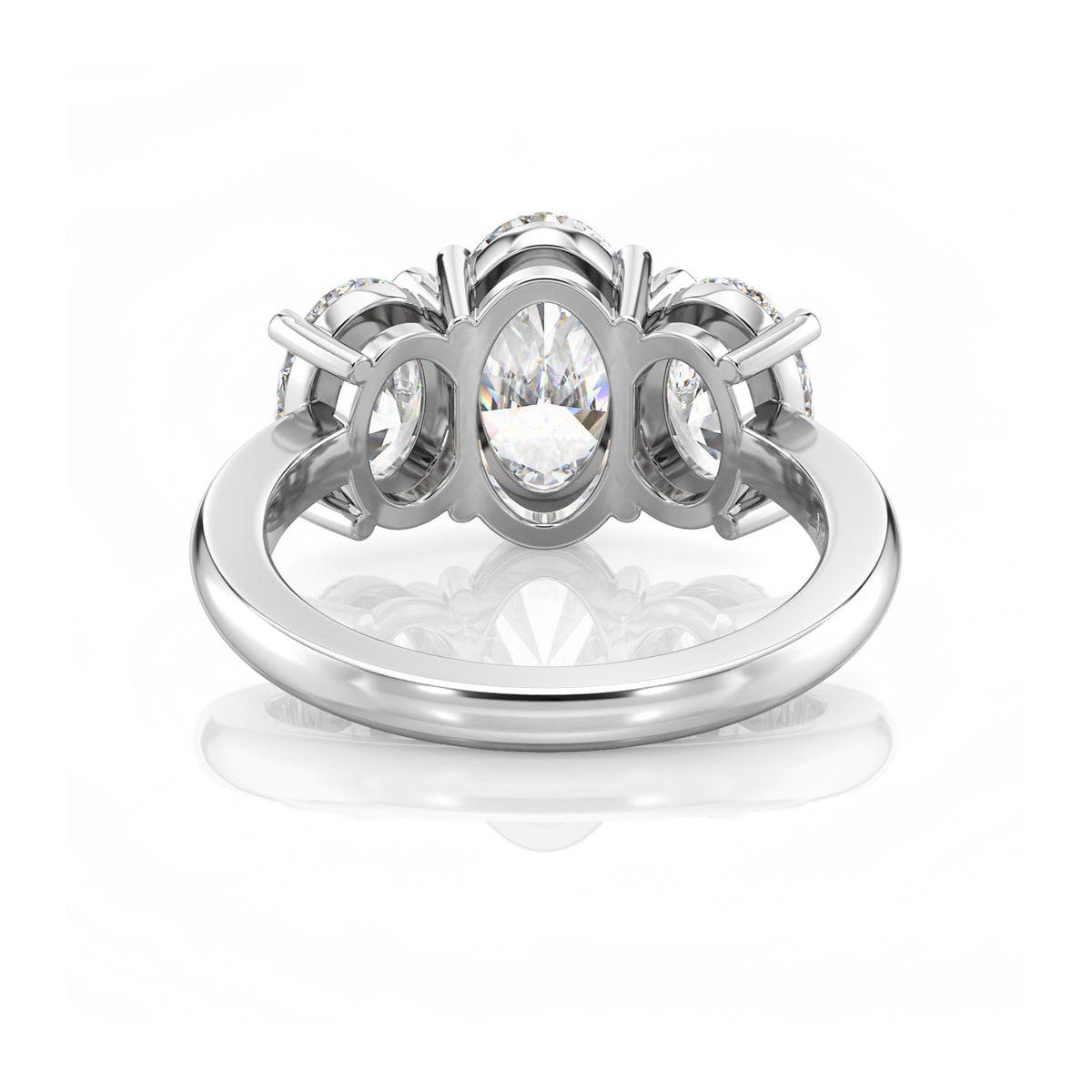 Inel de Logodnă – Diamant de Laborator Oval Trilogy