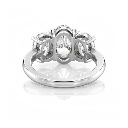 Inel de Logodnă – Diamant de Laborator Oval Trilogy