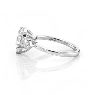 Inel de Logodnǎ – Diamant de Laborator Pear Trilogy