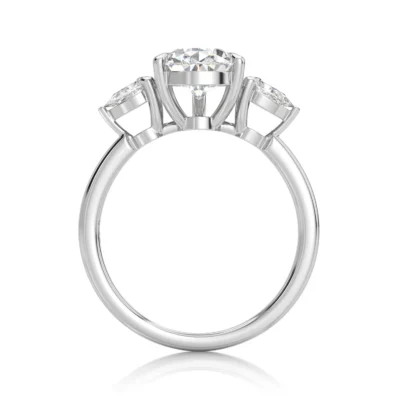 Inel de Logodnǎ – Diamant de Laborator Pear Trilogy