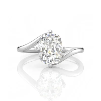 Inel de Logodnǎ – Diamant de Laborator Elongated Cushion RAPTURE