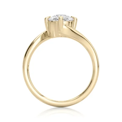 Inel de Logodnǎ – Moissanite Elongated Cushion RAPTURE
